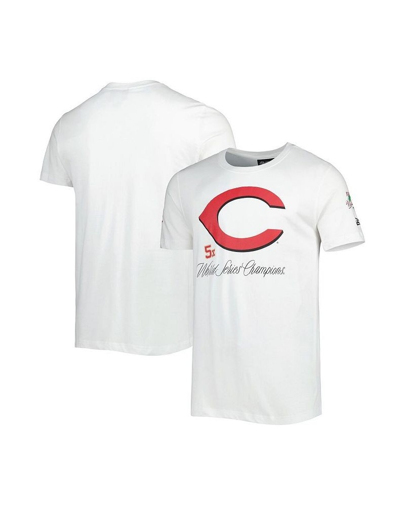 Men's White Cincinnati Reds Historical Championship T-shirt $20.00 T-Shirts