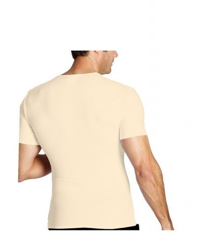 Men's Big & Tall Insta Slim Compression Short Sleeve Crew-Neck T-Shirt White $47.91 Undershirt