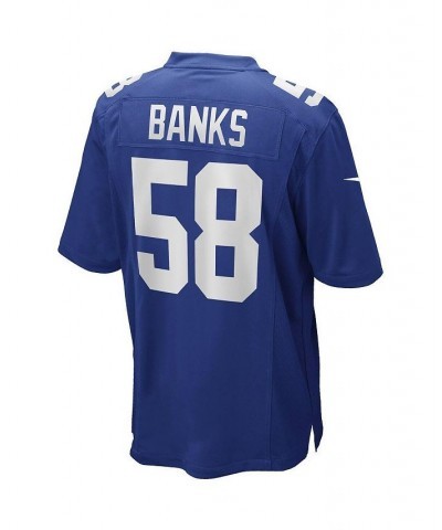 Men's Carl Banks Royal New York Giants Game Retired Player Jersey $33.17 Jersey