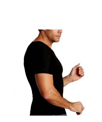 Men's Big & Tall Insta Slim Compression Short Sleeve Crew-Neck T-Shirt White $47.91 Undershirt