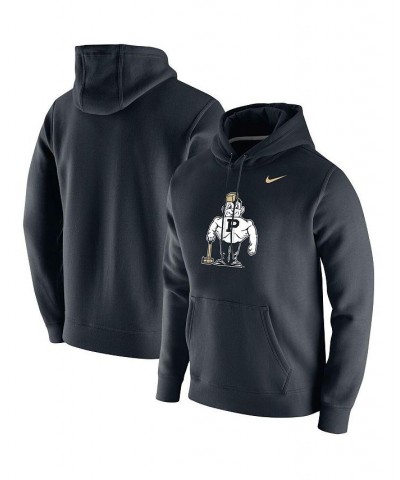 Men's Black Purdue Boilermakers Vintage-Inspired School Logo Pullover Hoodie $38.25 Sweatshirt