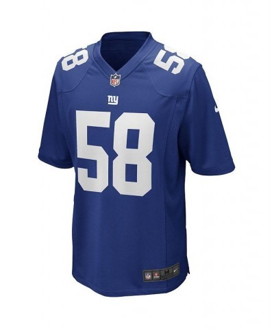 Men's Carl Banks Royal New York Giants Game Retired Player Jersey $33.17 Jersey