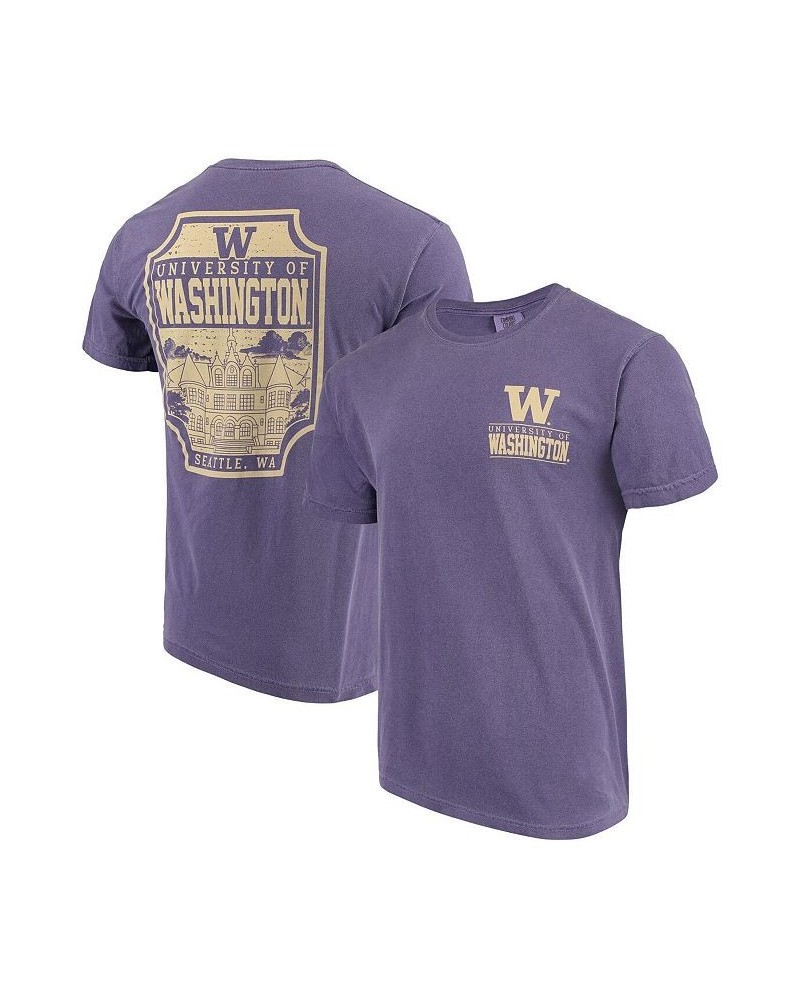 Men's Purple Washington Huskies Comfort Colors Campus Icon T-shirt $23.09 T-Shirts