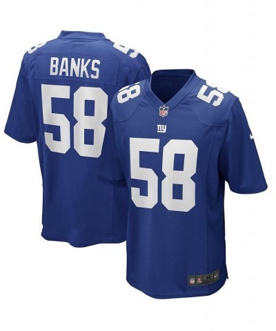 Men's Carl Banks Royal New York Giants Game Retired Player Jersey $33.17 Jersey