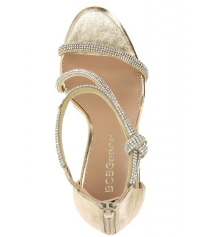 Women's Jemmy Crystal Embellished Sandal Ivory/Cream $58.31 Shoes