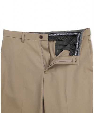 Cool Right Performance Flex Classic Fit Flat Front Pant Khaki Heather $24.75 Pants