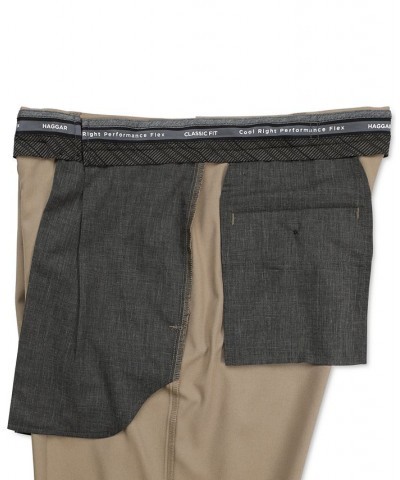 Cool Right Performance Flex Classic Fit Flat Front Pant Khaki Heather $24.75 Pants