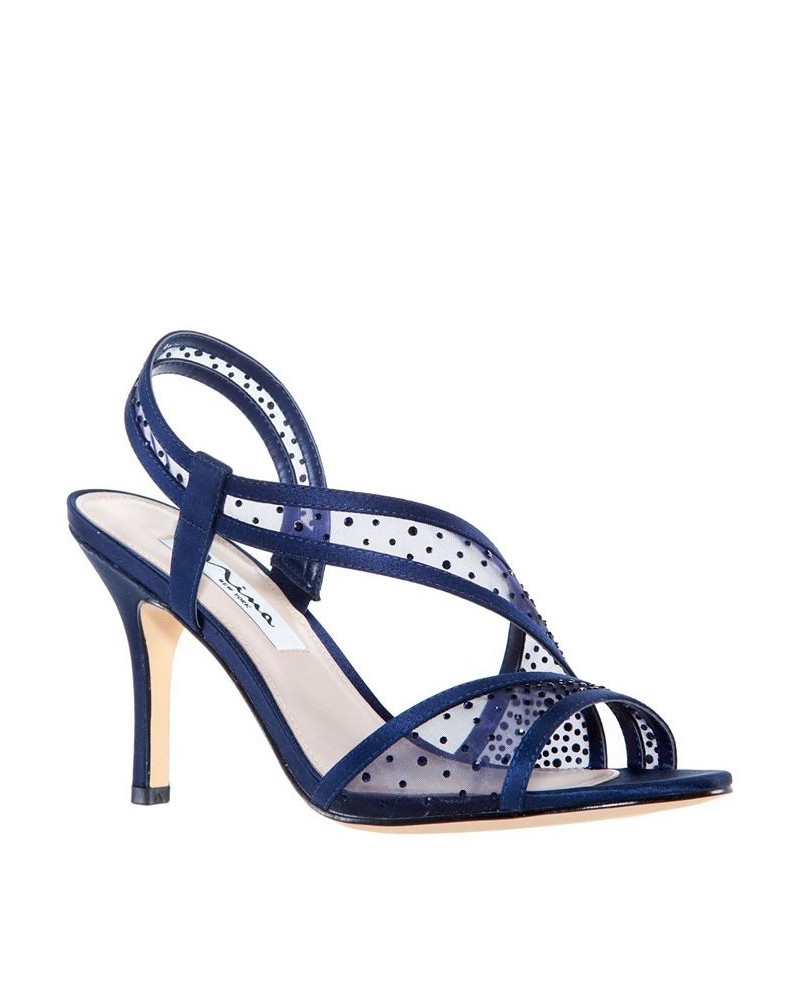 Women's Valeda Evening Sandals Blue $46.87 Shoes