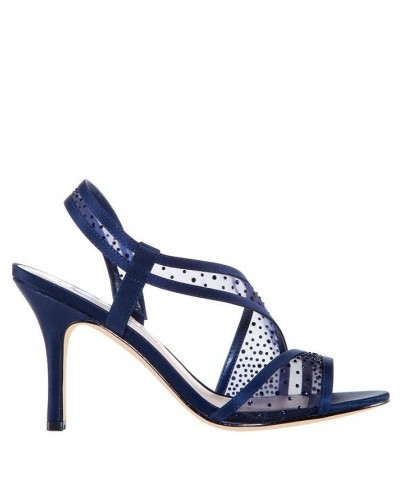 Women's Valeda Evening Sandals Blue $46.87 Shoes