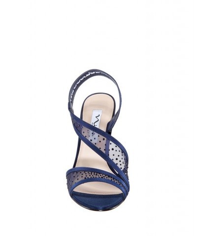 Women's Valeda Evening Sandals Blue $46.87 Shoes