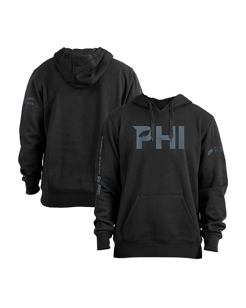 Men's Black Philadelphia Eagles Fly Collection Pullover Hoodie $36.00 Sweatshirt