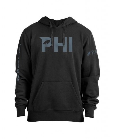 Men's Black Philadelphia Eagles Fly Collection Pullover Hoodie $36.00 Sweatshirt