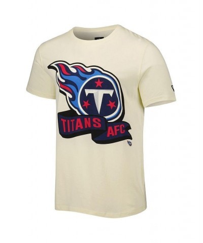 Men's Cream Tennessee Titans Sideline Chrome T-shirt $18.50 T-Shirts