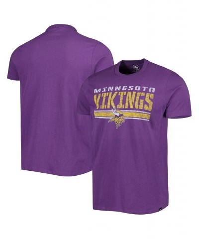 Men's Purple Minnesota Vikings Team Stripe T-Shirt $24.29 T-Shirts