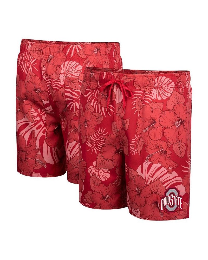 Men's Scarlet Ohio State Buckeyes The Dude Swim Shorts $31.50 Swimsuits