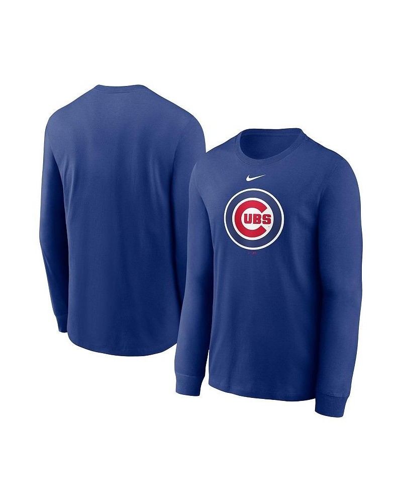 Men's Royal Chicago Cubs Alternate Logo Long Sleeve T-shirt $26.99 T-Shirts