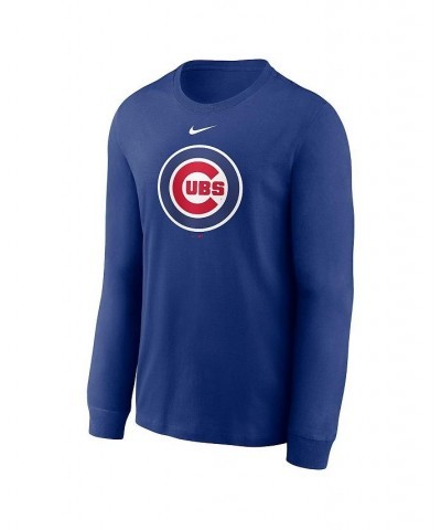 Men's Royal Chicago Cubs Alternate Logo Long Sleeve T-shirt $26.99 T-Shirts