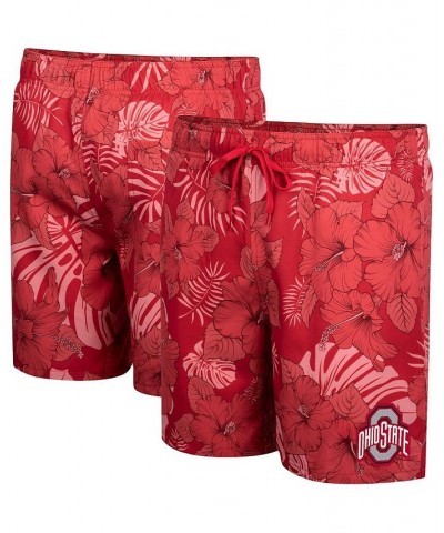 Men's Scarlet Ohio State Buckeyes The Dude Swim Shorts $31.50 Swimsuits