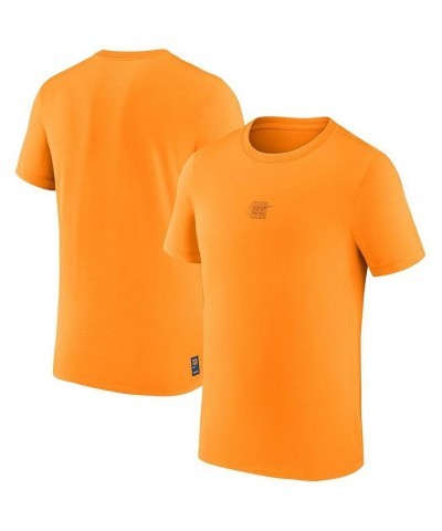 Men's Orange Barcelona Club Swoosh T-shirt $19.20 T-Shirts