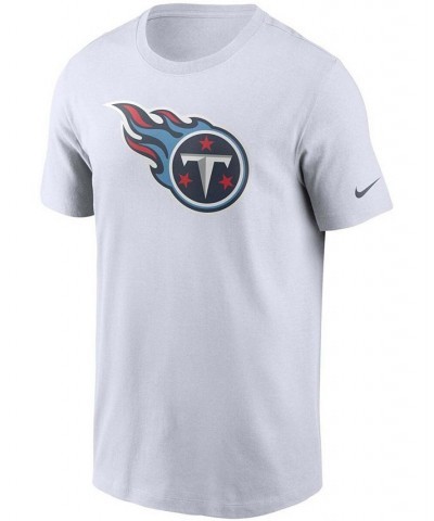 Men's White Tennessee Titans Primary Logo T-shirt $16.20 T-Shirts