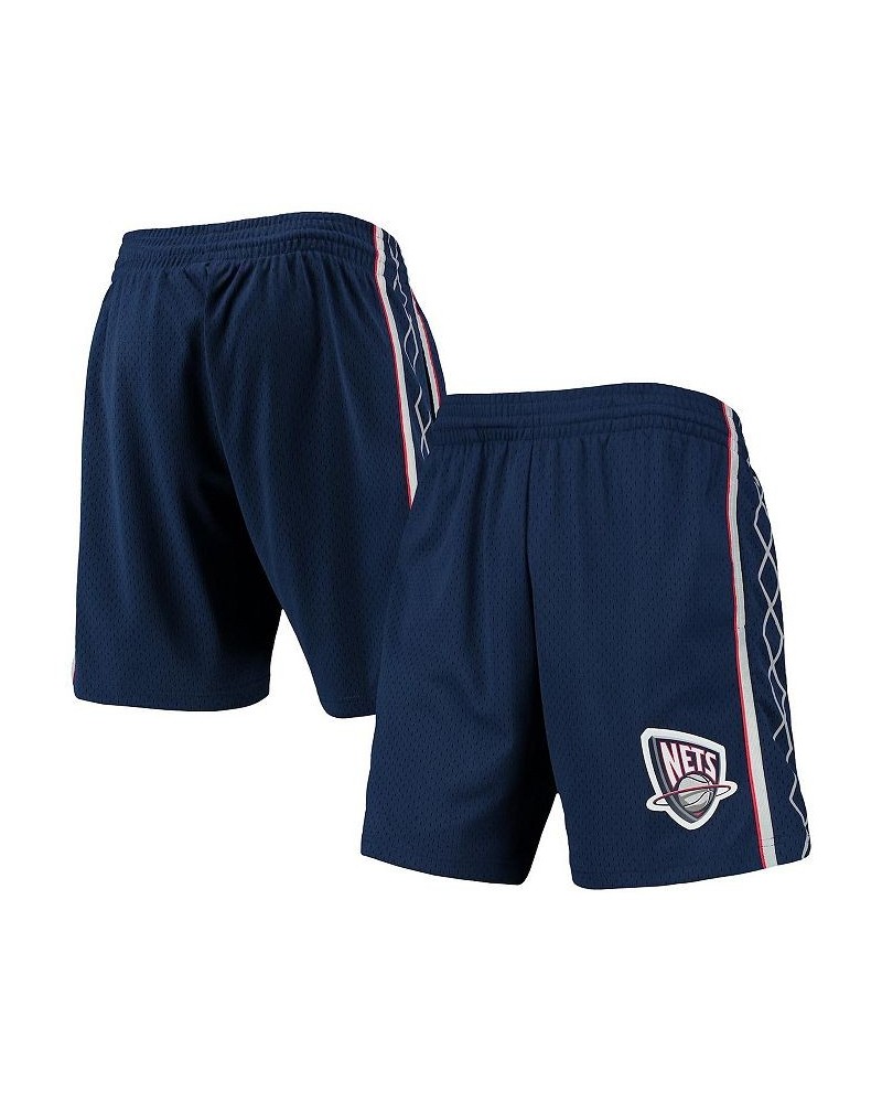 Men's Navy New Jersey Nets 2006-07 Hardwood Classics Swingman Shorts $49.49 Shorts