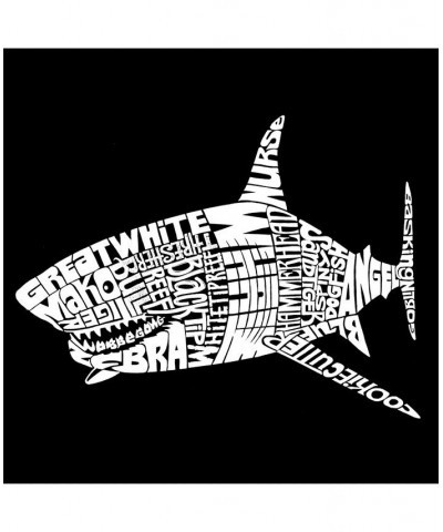 Species of Shark Men's Raglan Word Art T-shirt Gray $26.54 T-Shirts