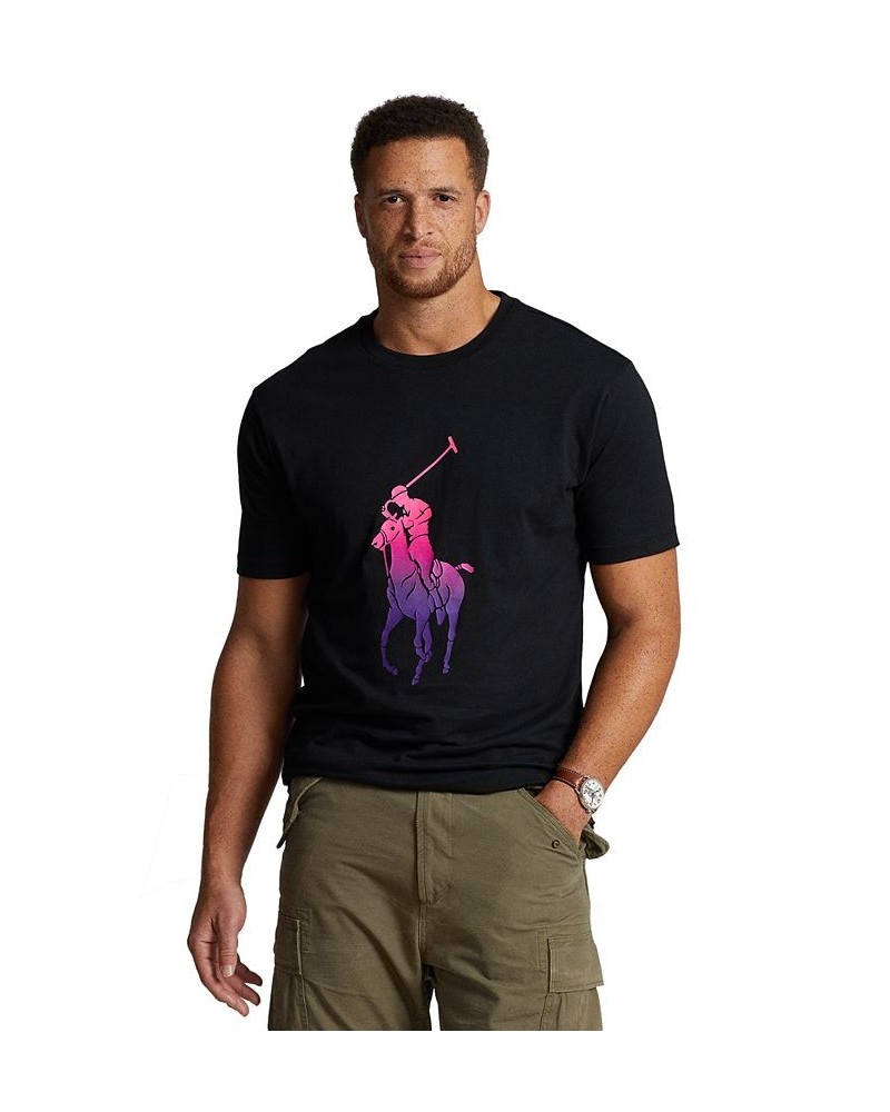 Men's Big & Tall Big Pony Jersey T-Shirt Black $40.50 T-Shirts