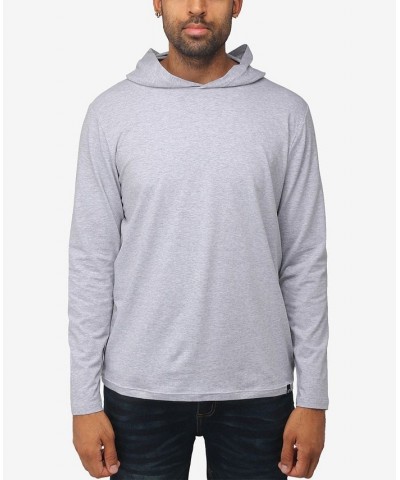 Men's Soft Stretch Long Sleeve Hoodie Cloud Gray $22.05 Sweatshirt