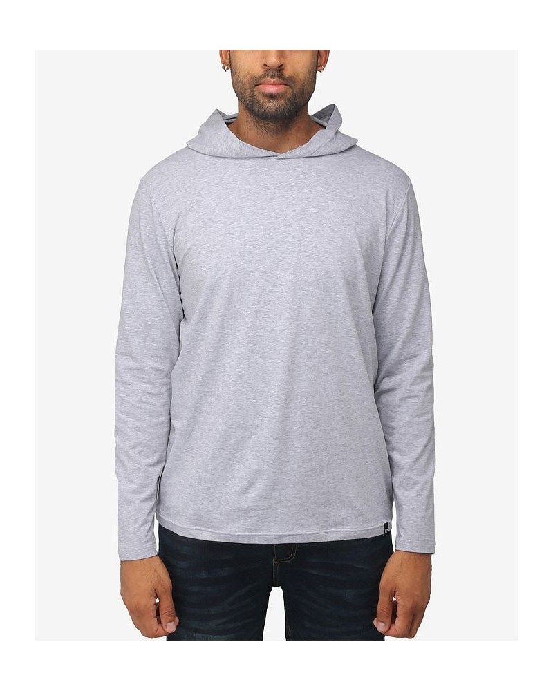 Men's Soft Stretch Long Sleeve Hoodie Cloud Gray $22.05 Sweatshirt