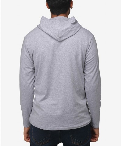 Men's Soft Stretch Long Sleeve Hoodie Cloud Gray $22.05 Sweatshirt