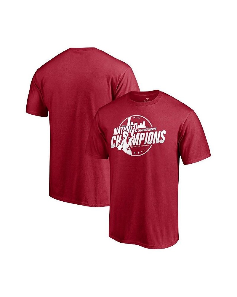 Men's Branded Crimson Oklahoma Sooners 2021 NCAA Softball Women's College World Series Champions Steal T-shirt $19.59 T-Shirts