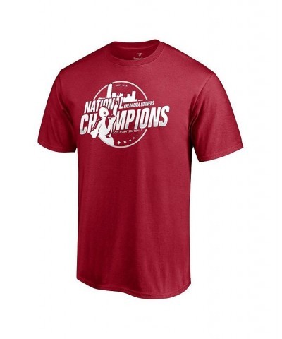 Men's Branded Crimson Oklahoma Sooners 2021 NCAA Softball Women's College World Series Champions Steal T-shirt $19.59 T-Shirts