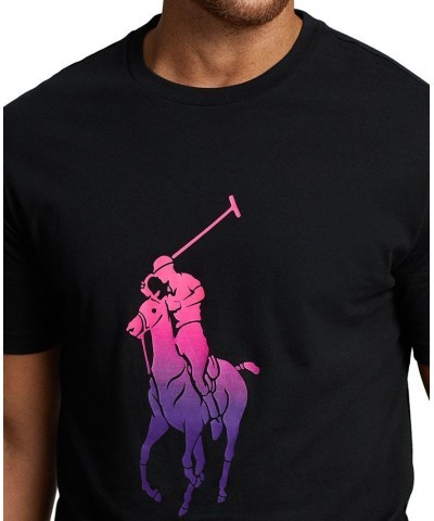 Men's Big & Tall Big Pony Jersey T-Shirt Black $40.50 T-Shirts