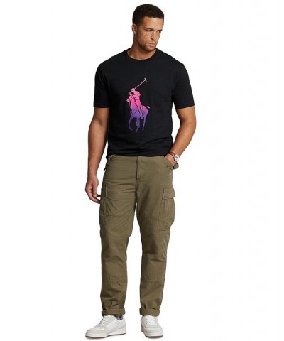 Men's Big & Tall Big Pony Jersey T-Shirt Black $40.50 T-Shirts