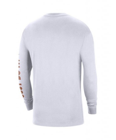 Men's White Texas Longhorns Heritage Max 90 Long Sleeve T-shirt $20.70 T-Shirts