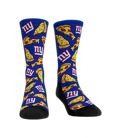 Men's Rock Em Socks New York Giants Localized Food Pizza Crew Socks $12.90 Socks