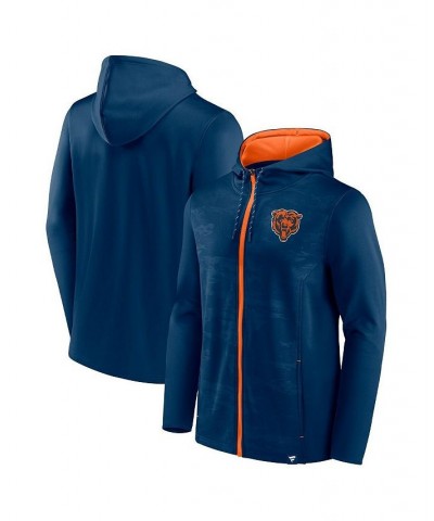 Men's Branded Navy Chicago Bears Ball Carrier Full-Zip Hoodie $44.19 Sweatshirt