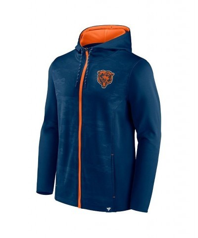 Men's Branded Navy Chicago Bears Ball Carrier Full-Zip Hoodie $44.19 Sweatshirt