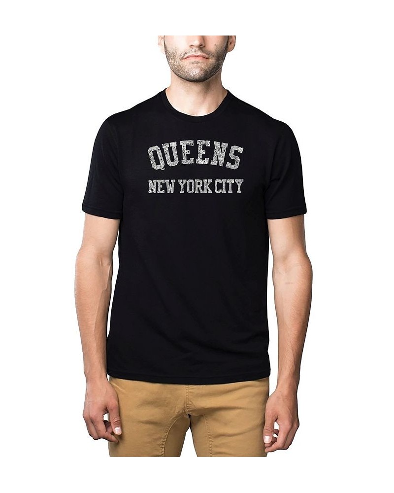 Mens Premium Blend Word Art T-Shirt - Queens NY Neighborhoods Black $18.90 T-Shirts