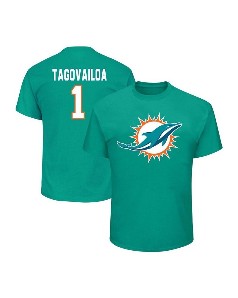 Men's Big and Tall Tua Tagovailoa Aqua Miami Dolphins Eligible Receiver Iii Name Number T-shirt $24.18 T-Shirts