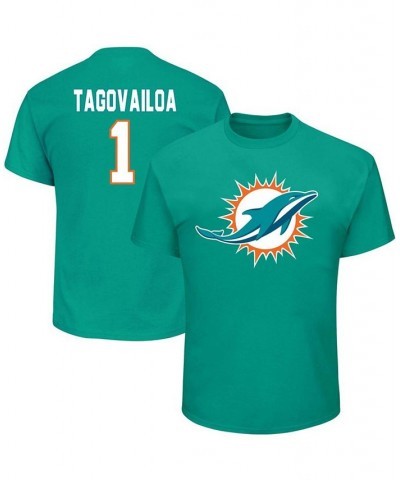 Men's Big and Tall Tua Tagovailoa Aqua Miami Dolphins Eligible Receiver Iii Name Number T-shirt $24.18 T-Shirts