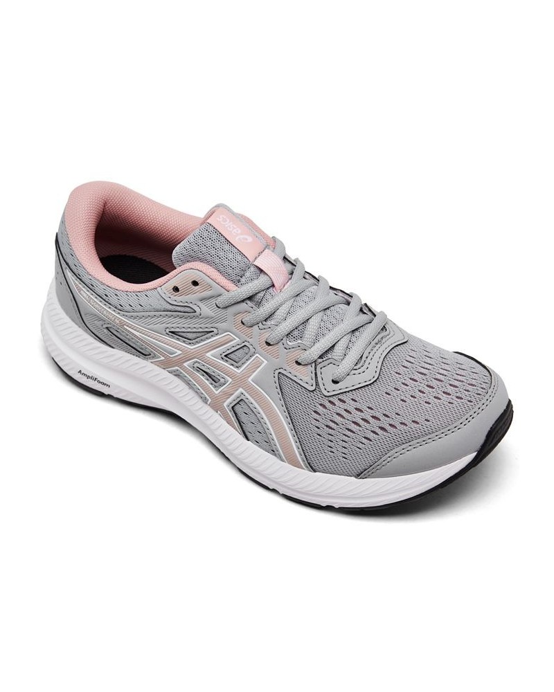 Women's GEL-Contend 8 Running Sneakers Gray $35.70 Shoes