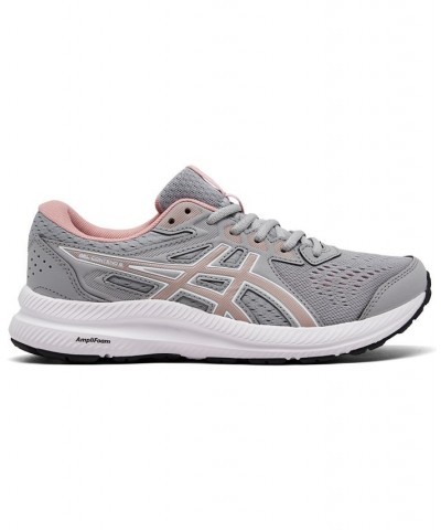 Women's GEL-Contend 8 Running Sneakers Gray $35.70 Shoes