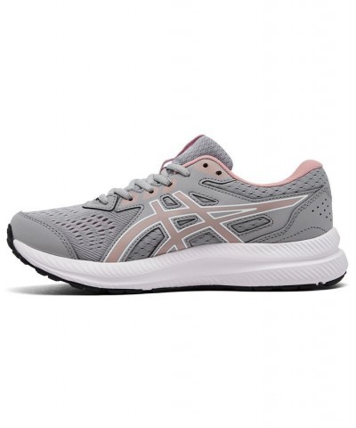 Women's GEL-Contend 8 Running Sneakers Gray $35.70 Shoes