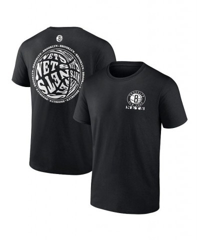 Men's Branded Black Brooklyn Nets Basketball Street Collective T-shirt $27.59 T-Shirts