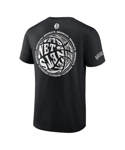 Men's Branded Black Brooklyn Nets Basketball Street Collective T-shirt $27.59 T-Shirts