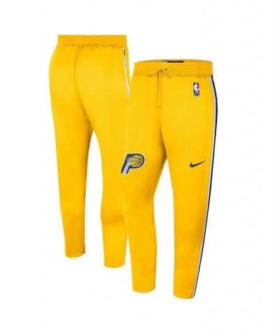 Men's Gold Indiana Pacers 2021/22 City Edition Therma Flex Showtime Pants $50.00 Pants