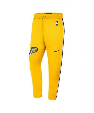 Men's Gold Indiana Pacers 2021/22 City Edition Therma Flex Showtime Pants $50.00 Pants