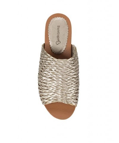 Macauley Wedge Slide Sandals Tan/Beige $44.50 Shoes