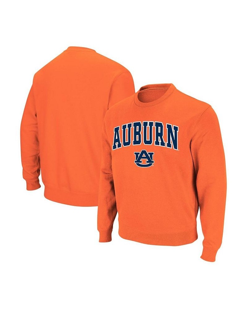 Men's Orange Auburn Tigers Arch & Logo Crew Neck Sweatshirt $26.40 Sweatshirt